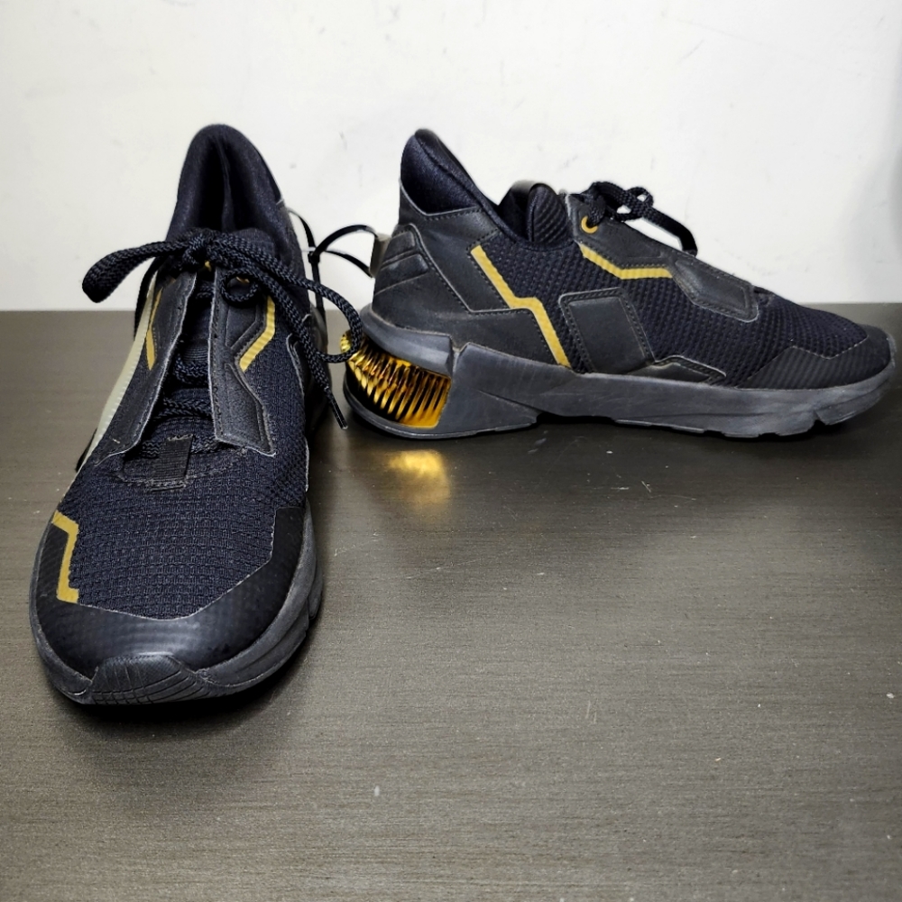 Puma Womens Provoke Xt 193784-01 Black Gold Running Shoes Sneakers Women Size 8m